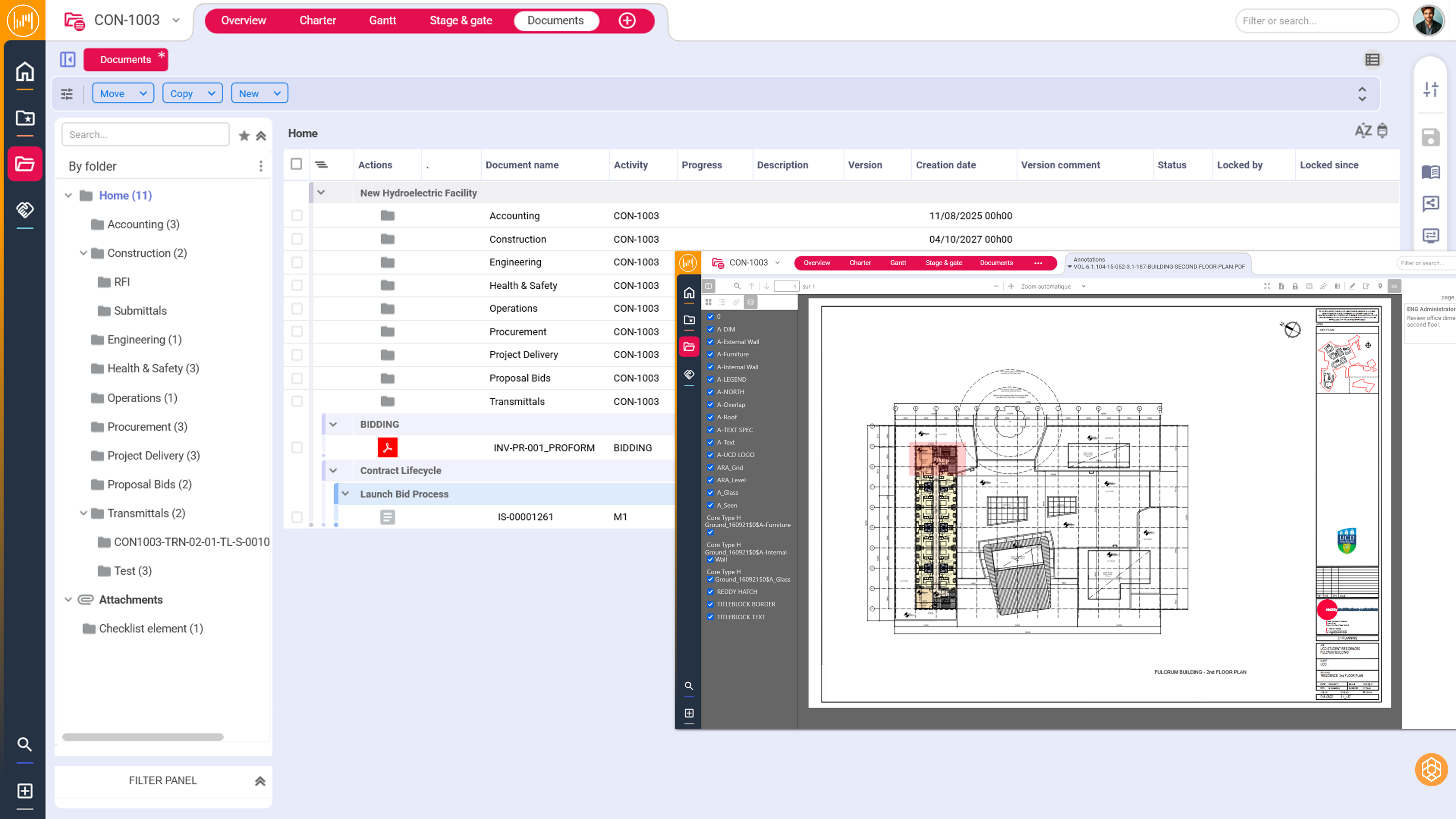 Planisware Elevate Project Documents, Submittals and Transmittals Management