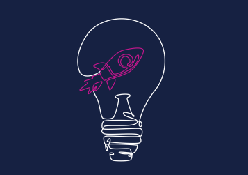 Lightbulb and Rocket