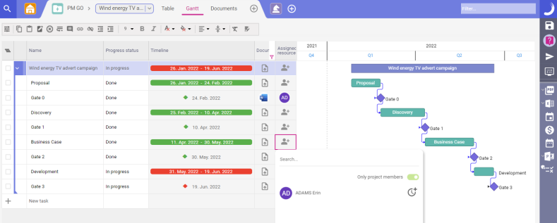 PM Go project